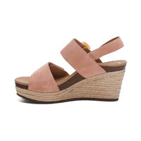 WOMEN'S AETREX ASHLEY ARCH SUPPORT WEDGE SANDAL | ROSE