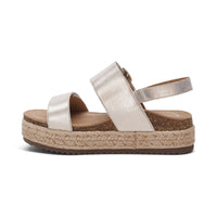 WOMEN'S AETREX VANIA ARCH SUPPORT PLATFORM SANDAL | CHAMPAGNE