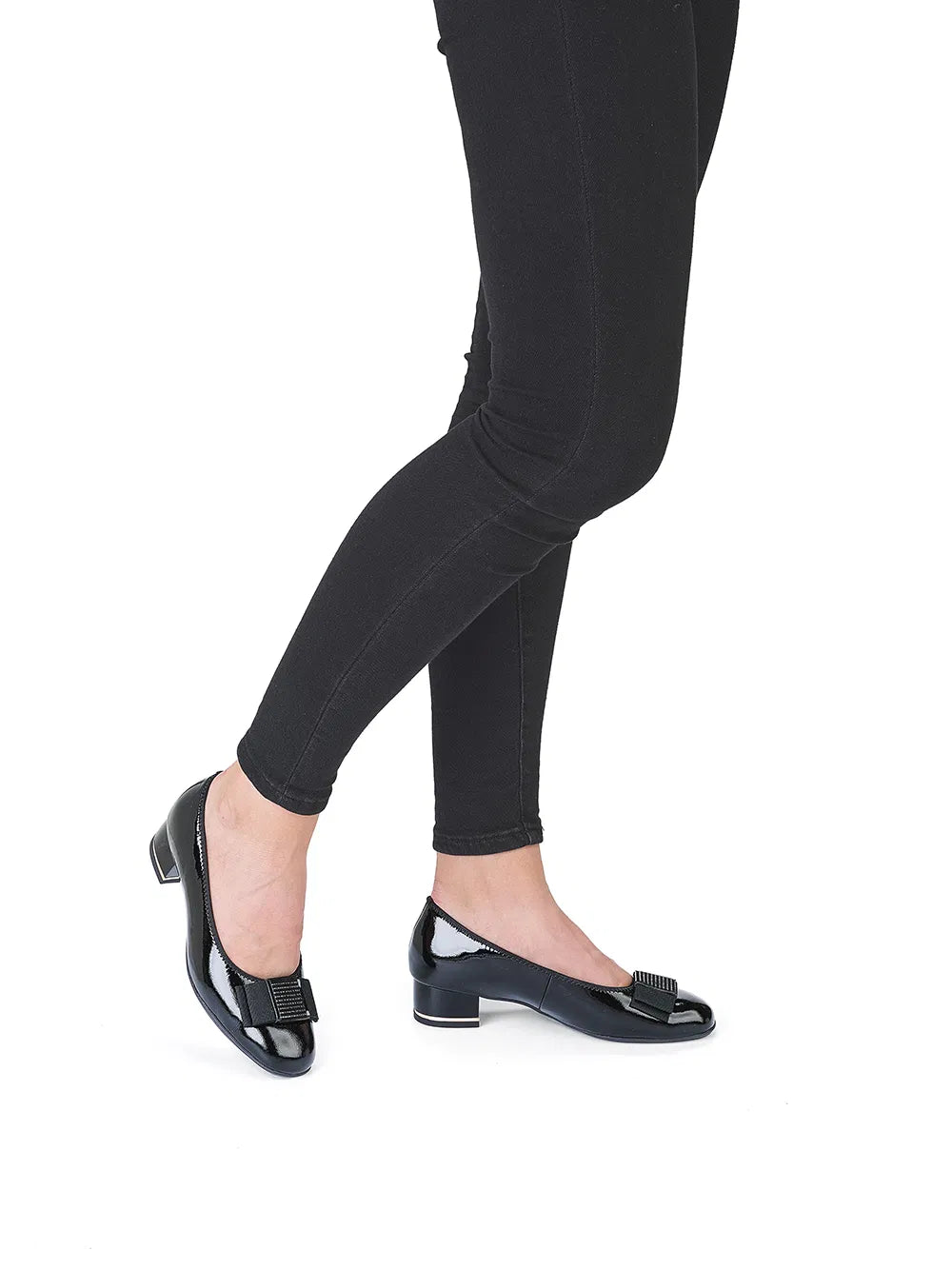 WOMEN'S ARA BLOCK HEEL PUMP | BLACK