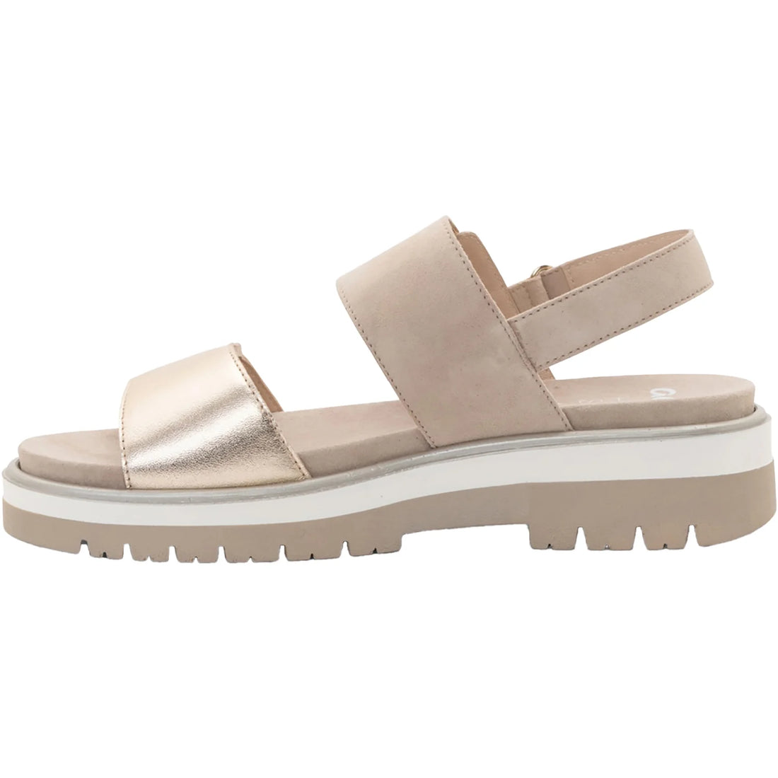 WOMEN'S ARA MARBELLA SANDAL | SAND / METALLIC LEATHER 09