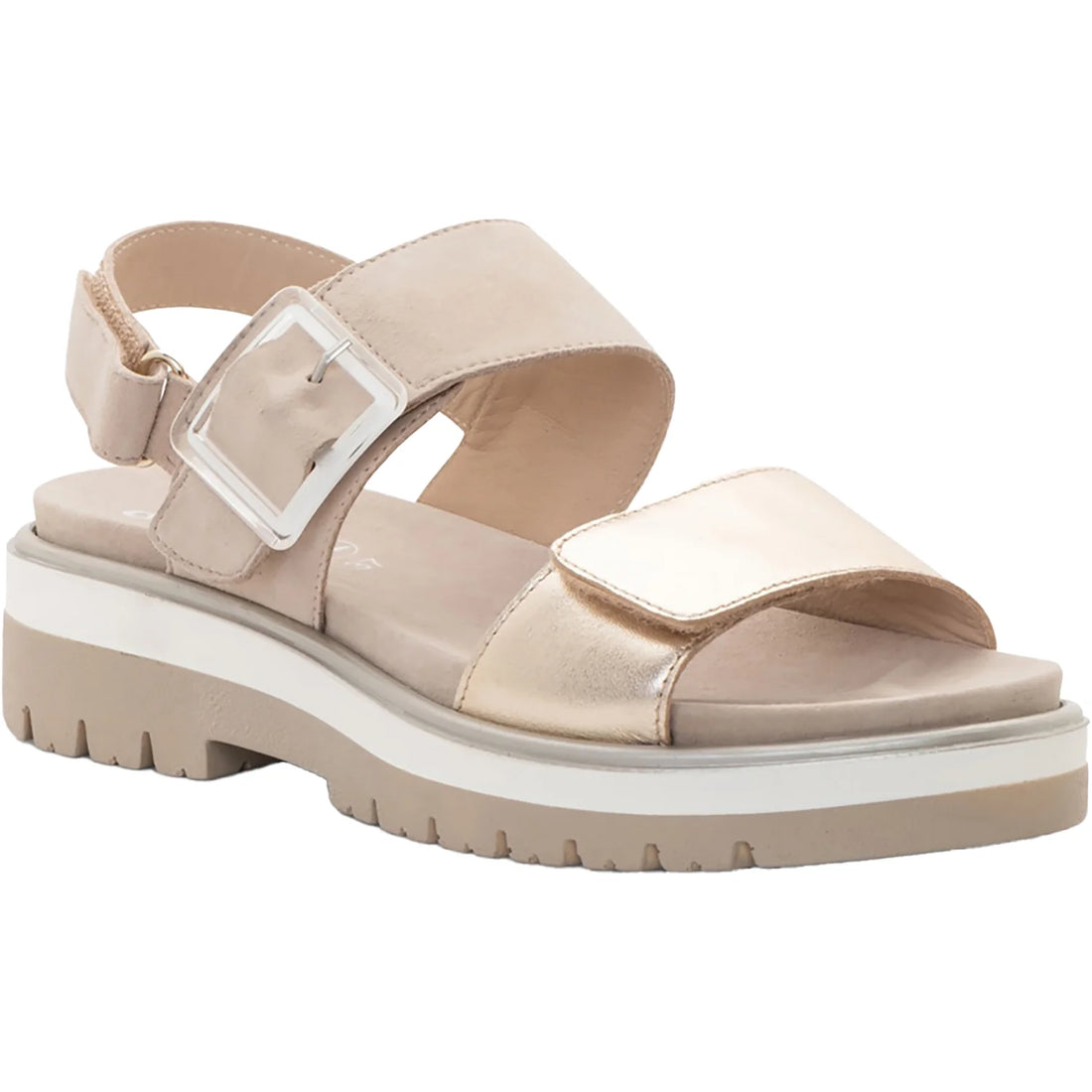 WOMEN'S ARA MARBELLA SANDAL | SAND / METALLIC LEATHER 09