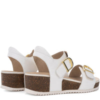 WOMEN'S ARA NOVA ADJUSTABLE WEDGE SANDAL | WHITE 04