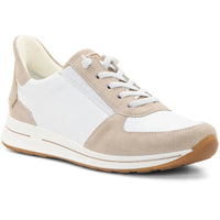 WOMEN'S ARA OVATION SNEAKER | WHITE CALF LEATHER / SHELL SUEDE
