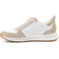 WOMEN'S ARA OVATION SNEAKER | WHITE CALF LEATHER / SHELL SUEDE