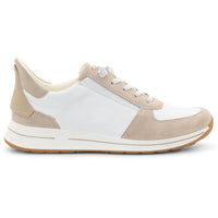 WOMEN'S ARA OVATION SNEAKER | WHITE CALF LEATHER / SHELL SUEDE
