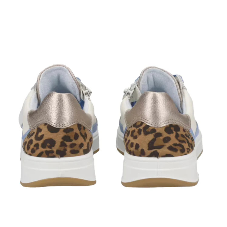 WOMEN'S ARA RIO SNEAKER | CREAM / SAND / AZURE BLUE
