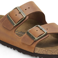 WOMEN'S BIRKENSTOCK ARIZONA OILED LEATHER | COGNAC