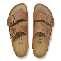 WOMEN'S BIRKENSTOCK ARIZONA OILED LEATHER | COGNAC