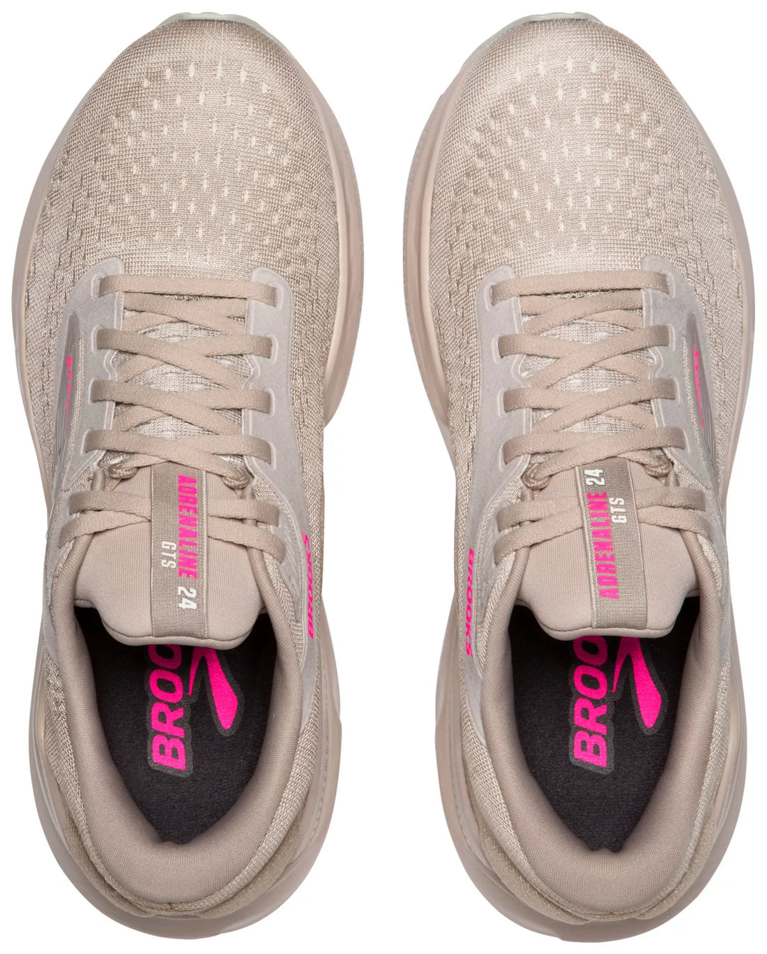 WOMEN'S BROOKS ADRENALINE GTS 24 | CHATEAU GREY / COCONUT / PINK