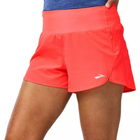 WOMEN'S BROOKS CHASER 3" SHORT 2.0 | NEO CAYENNE