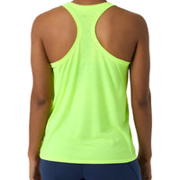 WOMEN'S BROOKS DISTANCE TANK 3.0 | NEO YELLOW / RUN HAPPY