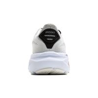 Back view of a Brooks running shoe on a white background