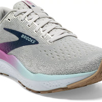 WOMEN'S BROOKS GHOST 16 | WHITE / GREY / ESTATE BLUE