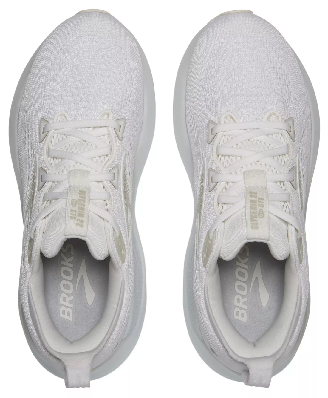 WOMEN'S BROOKS GLYCERIN GTS 22 | WHITE / WHITE / GREY