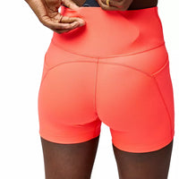 WOMEN'S BROOKS SPARK 5" SHORT TIGHT | NEO CAYENNE