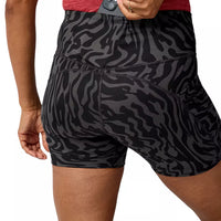 WOMEN'S BROOKS SPARK 5" SHORT TIGHT | OBSIDIAN SPEEDSCAPE