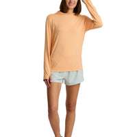WOMEN'S FREE FLY BAMBOO SHADE HOODIE II | TROPIC ORANGE