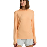 WOMEN'S FREE FLY BAMBOO SHADE HOODIE II | TROPIC ORANGE
