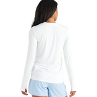WOMEN'S FREE FLY BAMBOO SHADE LONG SLEEVE II | BRIGHT WHITE