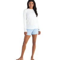 WOMEN'S FREE FLY BAMBOO SHADE LONG SLEEVE II | BRIGHT WHITE