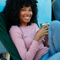 WOMEN'S FREE FLY BAMBOO SHADE LONG SLEEVE II | BRIGHT WHITE