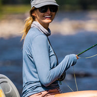 WOMEN'S FREE FLY BAMBOO SHADE LONG SLEEVE II | OCEAN MIST