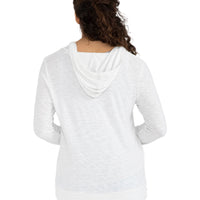 WOMEN'S FREE FLY BAMBOO SLUB HOODIE | SEA SALT