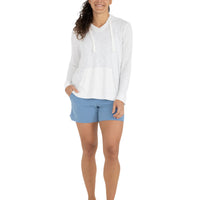 WOMEN'S FREE FLY BAMBOO SLUB HOODIE | SEA SALT