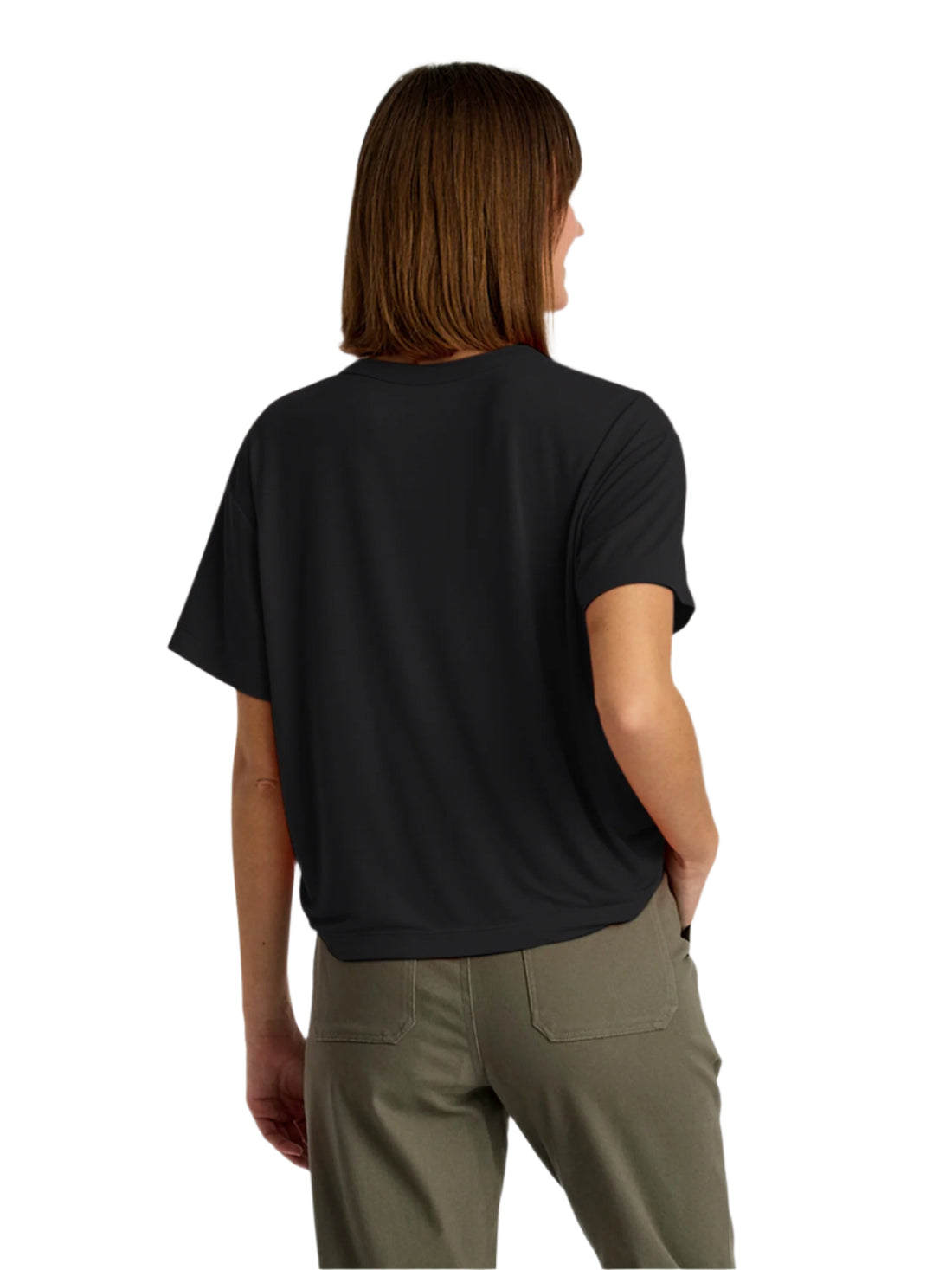 WOMEN'S FREE FLY ELEVATE LIGHTWEIGHT TEE | BLACK