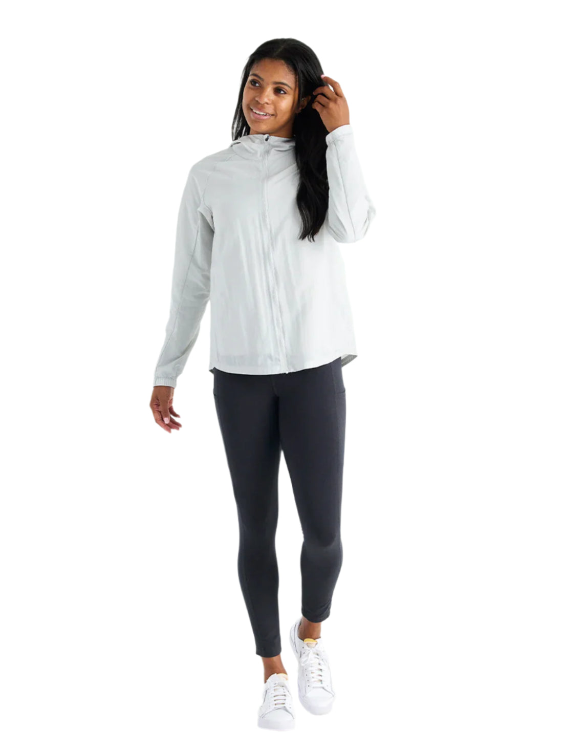 WOMEN'S FREE FLY HEADWIND JACKET | LIGHT GREY
