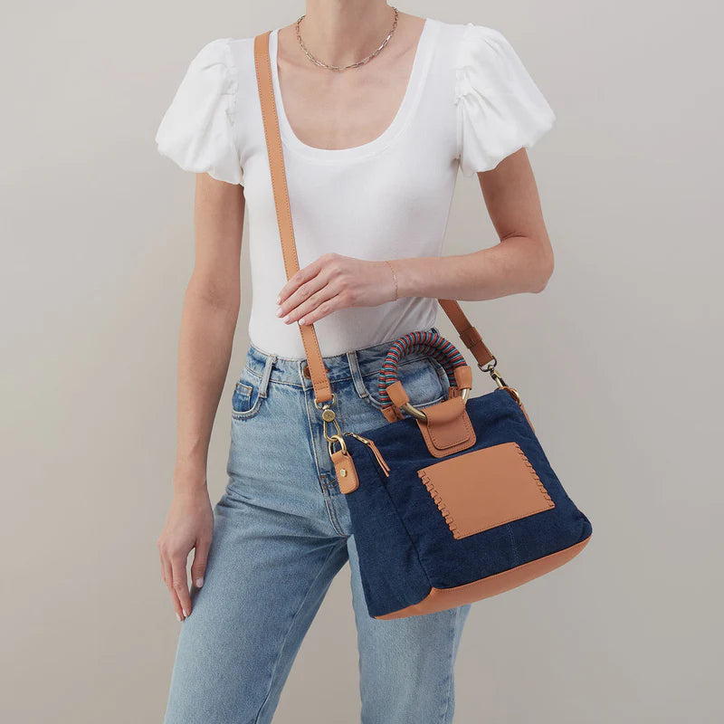 WOMEN'S HOBO SHEILA MEDIUM SATCHEL | DARK DENIM