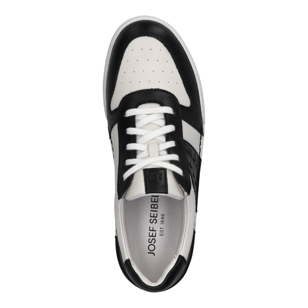 WOMEN'S JOSEF SEIBEL CLAIRE 27 | BLACK / WHITE LEATHER