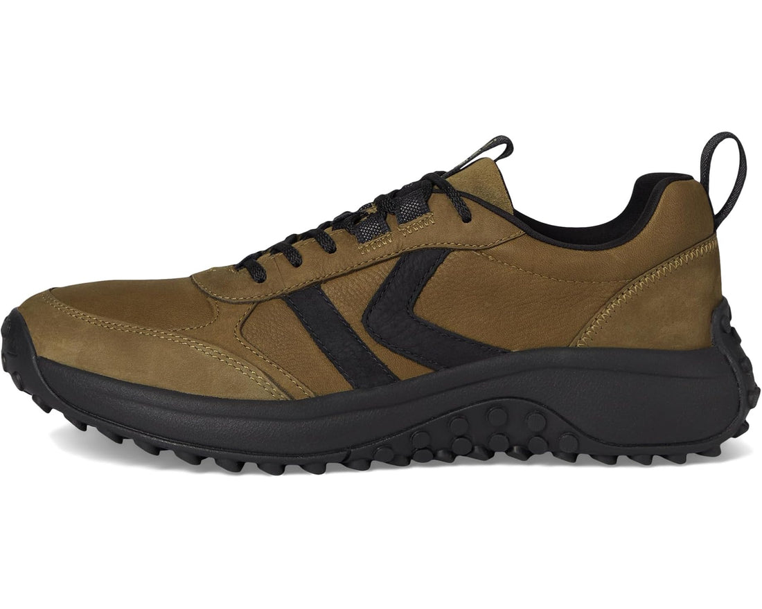 MEN'S KEEN KS86 LEATHER SNEAKER | DARK OLIVE / BLACK