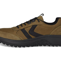 MEN'S KEEN KS86 LEATHER SNEAKER | DARK OLIVE / BLACK