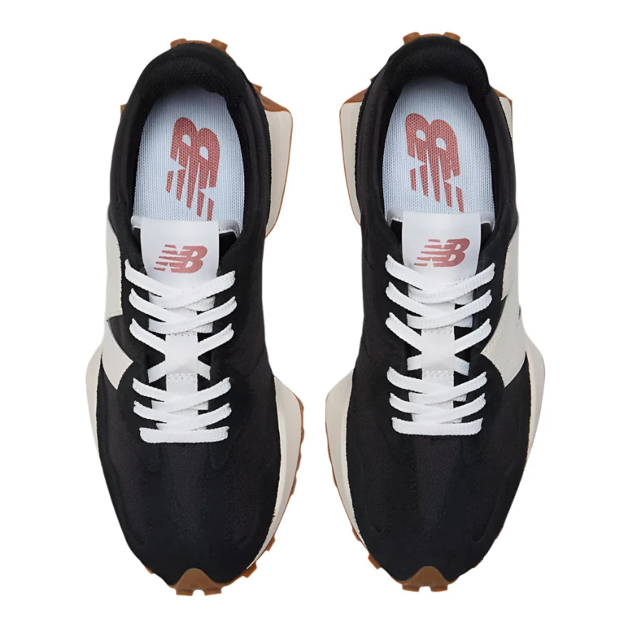WOMEN'S NEW BALANCE 327 | BLACK / WHITE / MINERAL RED