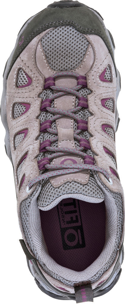 WOMEN'S OBOZ SAWTOOTH II LOW WATERPROOF | PEWTER / VIOLET