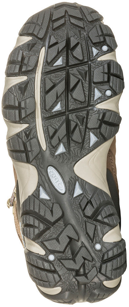 WOMEN'S OBOZ SAWTOOTH II MID WATERPROOF | BRINDLE / TRADEWINDS BLUE