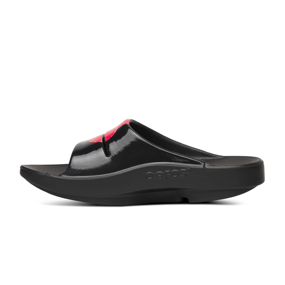 WOMEN'S OOFOS OOAHH LIMITED SLIDE SANDAL | HIBISCUS