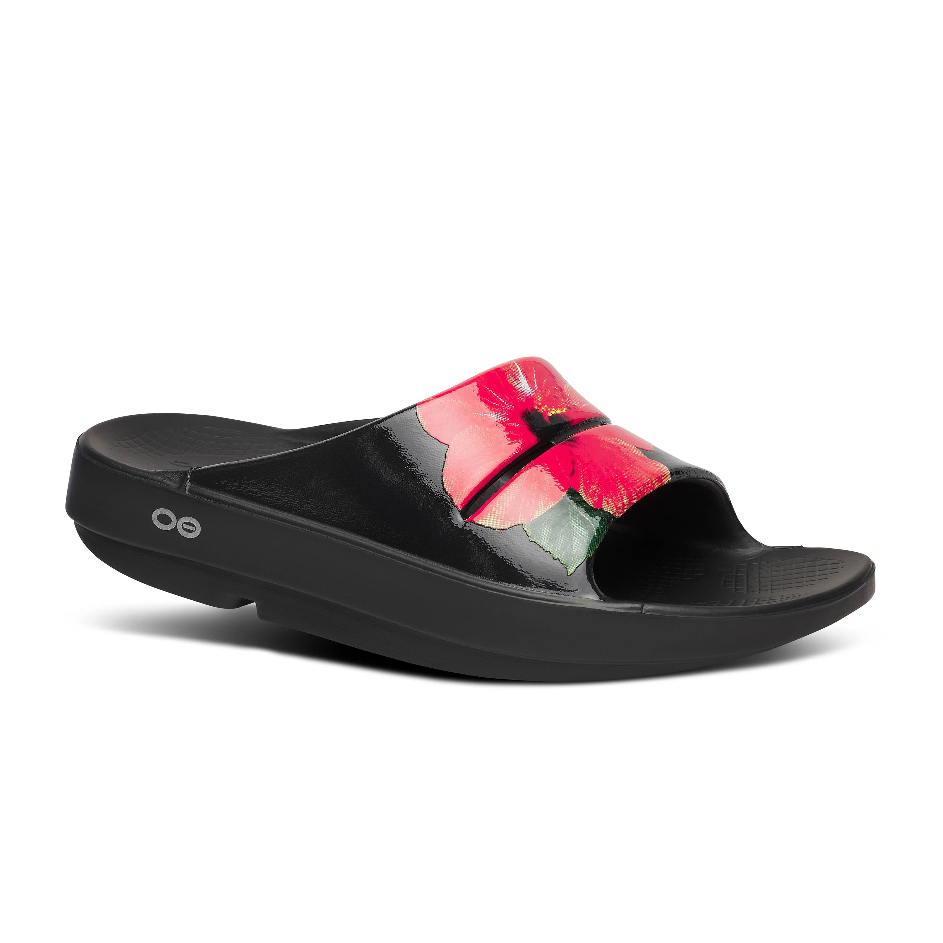 WOMEN'S OOFOS OOAHH LIMITED SLIDE SANDAL | HIBISCUS – Randy's Shoes