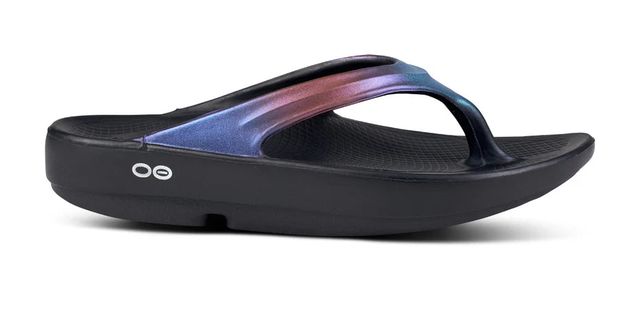 WOMEN'S OOFOS OOLALA LUXE SANDAL | MIDNIGHT SPECTRE – Randy's Shoes
