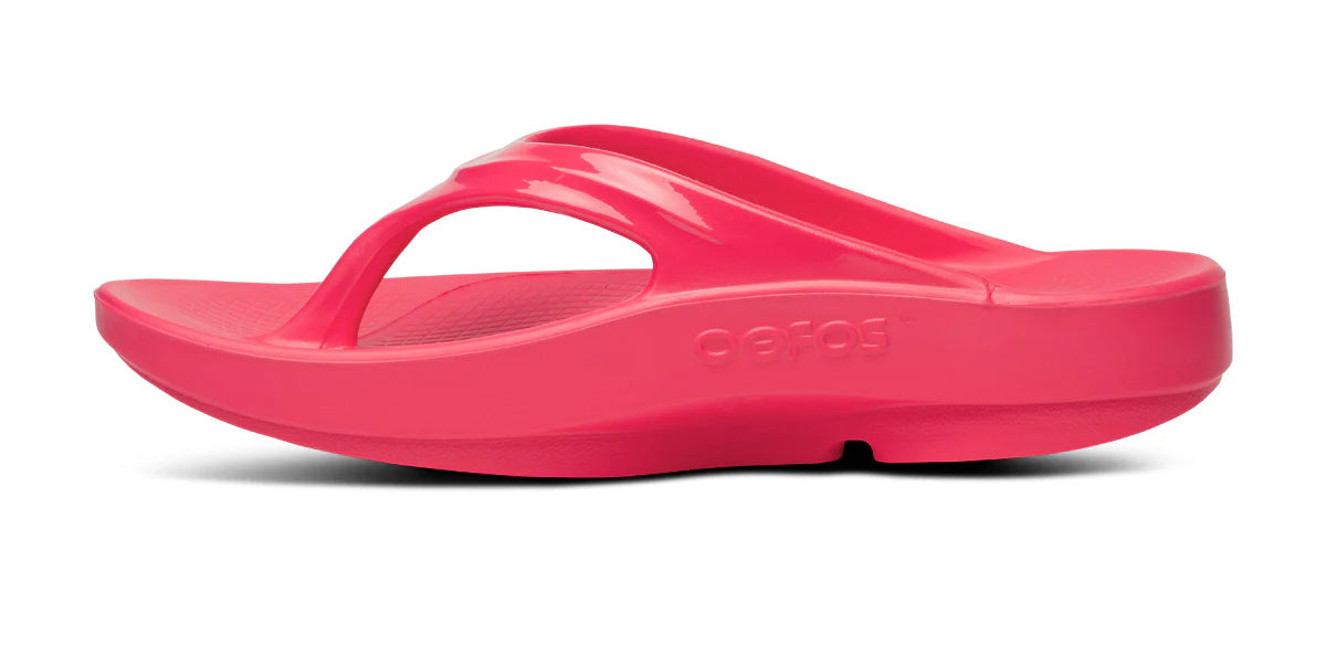 Sandalo donna OOFOS OOlala Limited, rosa neone, 9 B Medium US