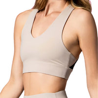 WOMEN'S PB5-STAR X-OVER BACK SPORTS BRA | SOFT CLAY