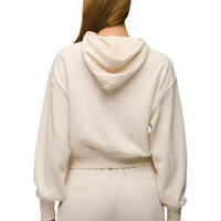 WOMEN'S PRANA COZY UP CROP HOODIE | CANVAS HEATHER