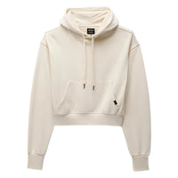 WOMEN'S PRANA COZY UP CROP HOODIE | CANVAS HEATHER