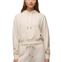WOMEN'S PRANA COZY UP CROP HOODIE | CANVAS HEATHER