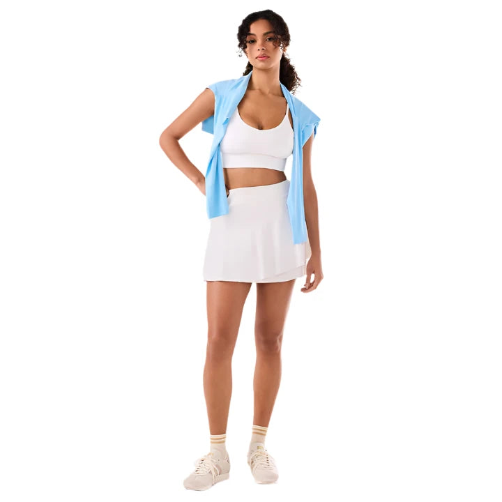 WOMEN'S TAVI FLOUNCE TENNIS SKORT | COCONUT