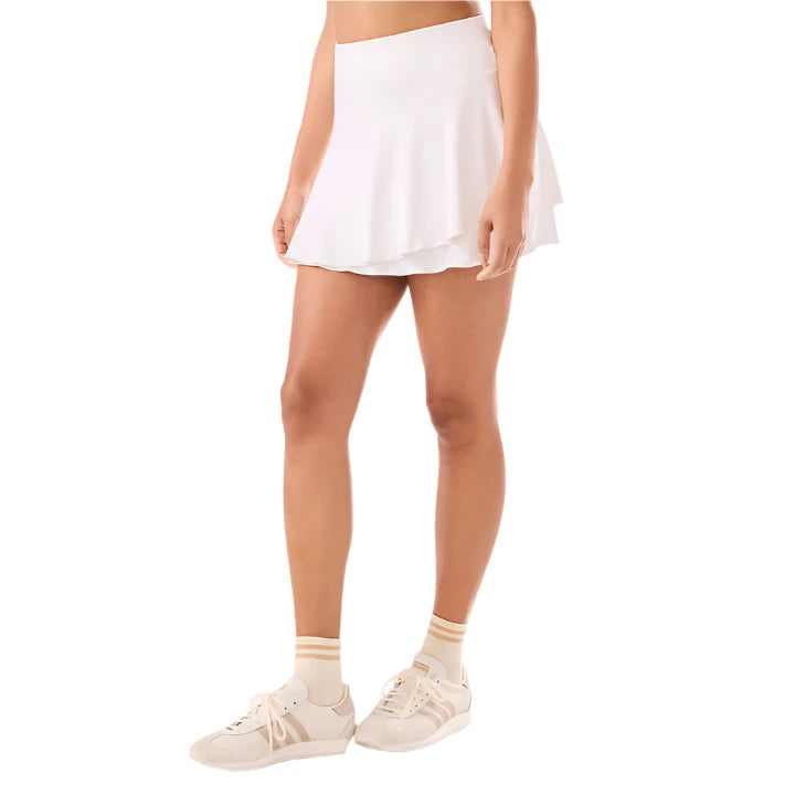 WOMEN'S TAVI FLOUNCE TENNIS SKORT | COCONUT