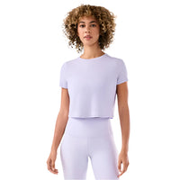 WOMEN'S TAVI RIBBED TEE | LAVENDER