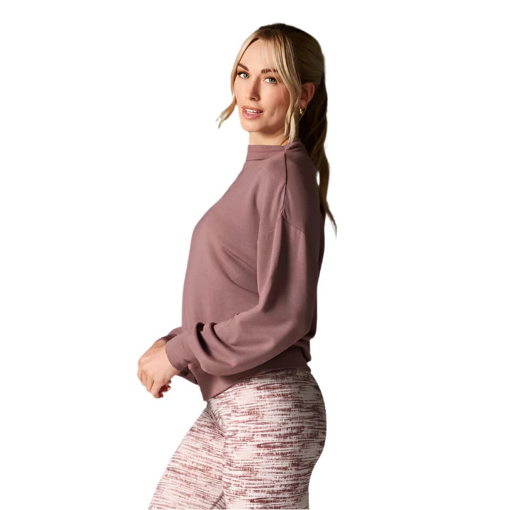 WOMEN'S TAVI TAVILUXE® SLOPE CREW SWEATSHIRT | ROSE