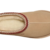 WOMEN'S UGG TASMAN SLIPPER | SAND / DARK CHERRY
